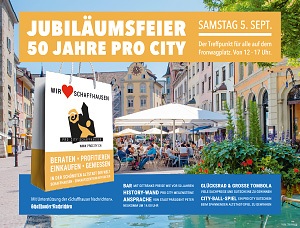 August Inseratekampagne 2020 SHN Pro City Schaffhausen