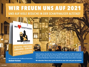 Dezember Inseratekampagne 2020 SHN Pro City Schaffhausen