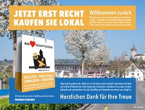 Mai Inseratekampagne 2020 SHN Pro City Schaffhausen