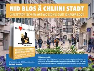 Februar Inseratekampagne 2021 SHN Pro City Schaffhausen