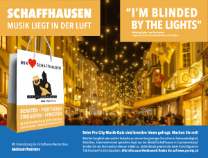 November Inseratekampagne 2021 SHN Pro City Schaffhausen